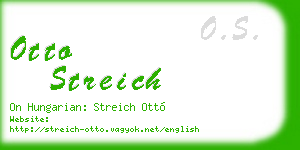 otto streich business card