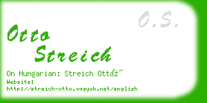 otto streich business card